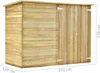 Zahradní kůlna na kola 232 x 110 x 170 cm impregnovaná Náhled obrázku produktu 13