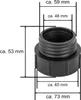 IBC Adapter Feingewinde 2 Zoll auf Grobgewinde S60x6 Produktbild-Vorschau 2