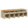 11-tlg. Garten-Essgruppe mit Kissen Beige Poly Rattan Produktbild-Vorschau 3