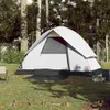 vidaXL Kuppel-Campingzelt 3 Personen Weiß Dunkel Produktbild-Vorschau 3