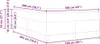 vidaXL Boxspringbett Dunkelgrau 160 x 200 cm Stoff Produktbild-Vorschau 7