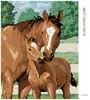 Diamondi - Diamond painting - STUTE MIT FOHLEN, 40X50 cm, Produktbild-Vorschau 3