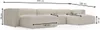 GrainGold Ecksofa U-Form Landi - Moderne Cord Ecksofa, Produktbild-Vorschau 7