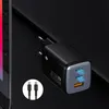45W GaN II 3A 20V QC3.0 PD3.0 USB C USB A rýchla nabíjačka Náhľad obrázku produktu 8