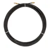 A coiled black cable with gold connectors on a white background. Produktbild-Vorschau