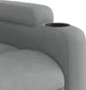 vidaXL Fauteuil de massage avec releveur Gris clair Tissu Voir les images du produit 12