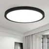 ZMH Deckenlampe Schwarz LED Deckenleuchte Ø30cm Produktbild-Vorschau 1