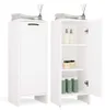 Badezimmerschrank Nina 1D Weiss Regal 3 Fächer 1 Tür Für Produktbild-Vorschau 10