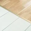 A close-up view of a floor transition strip between two different flooring types. Anteprima dell’immagine prodotto