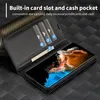 Hülle für Samsung Galaxy S23+ Kohlefaser Leder Brieftasche Produktbild-Vorschau 6