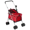 vidaXL Hundewagen Faltbar Rot 76x50x100 cm Oxford-Gewebe Produktbild-Vorschau 4