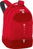 A red backpack is shown against a white background. Produktbild-Vorschau