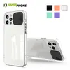 A clear product shot of a phone case, with color options shown in small squares. Produktbild-Vorschau