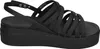 crocs Brooklyn Strappy Low Wedge Women Schwarz Croslite Produktbild-Vorschau 8