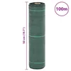 vidaXL Velo di erbacce verde 0,5x100 m PP Anteprima dell’immagine prodotto 8