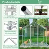 GIHAUVIA - Hühnerstall 2x2x2m Außenzaun Kleintierzaun Produktbild-Vorschau 3