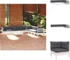 vidaXL 9-tlg. Garten-Lounge-Set mit Kissen Weiß Kiefer Produktbild-Vorschau 1