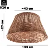 KADAX prírodný sieťový kryt Aliano 55 cm pre stojan na Náhľad obrázku produktu 2