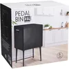 Poubelle automatique, 35 l, métallique - noire Voir les images du produit 4