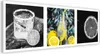 Leinwandbild zitronenwahnsinn - set 90x30 cm Feeby gelb Produktbild-Vorschau 1