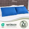 set di 2 copricuscini 100% cotone 40x60 cm blu reale Anteprima dell’immagine prodotto 6