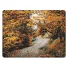 MuchoWow® Mauspad Mousepad Herbstwald - Weg - Laub - Produktbild-Vorschau 1