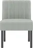 vidaXL Čalúnené kreslo Light Grey Velvet Náhľad obrázku produktu 3