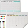 Relaxdays Whiteboard für Kühlschrank, Wochenplaner & Produktbild-Vorschau 1