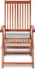 A front view of a wooden folding chair. Podgląd zdjęcia produktu