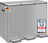 WELLGRO Treteimer 3x15L Silber – Edelstahl mit Softclose & Produktbild-Vorschau 1