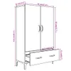 vidaXL Highboard Betongrau 70x31x115 cm Holzwerkstoff -  Produktbild-Vorschau 9