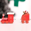 5 Stück Mini Zug Nachbildung Holz Weihnachtszug mit Produktbild-Vorschau 7