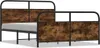 vidaXL Metallbett ohne Matratze Räuchereiche 180x200 cm Produktbild-Vorschau 1