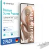 A product shot of a screen protector for a Motorola Edge 50 Pro, displayed with its packaging. Produktbild-Vorschau