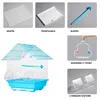 Klatka Dla Ptaków Metalowa Mała 39X23X30Cm Czerwona Podgląd zdjęcia produktu 6