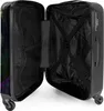 NoBoringSuitcases.com® Großer Koffer - Pfau - Blumen - Produktbild-Vorschau 4