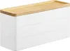 Yamazaki Rin Aufbewahrungsbox Kunststoff/Holz weiß Produktbild-Vorschau 3