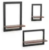 Étagère murale Relaxdays, lot de 3, métal et MDF, 3 Voir les images du produit 8