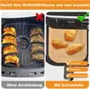 200 Packungen Heißluftfritteusen-Backpapier, saugfähig und Produktbild-Vorschau 3