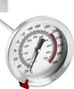 A close-up of a stainless steel thermometer dial. Produktbild-Vorschau