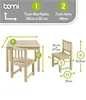 BOMI® Baby Möbel Set 2 Stühle und Tisch Amy aus Kiefer Produktbild-Vorschau 2
