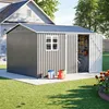 Metalowy szop ogrodowy o wymiarach 10x8 stóp, z oknem i 4 Podgląd zdjęcia produktu 9