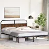 Bettgestell ohne Matratze 150x200 cm Räuchereiche Produktbild-Vorschau 4