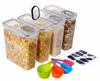 Set di 4 contenitori ermetici Relaxdays, con coperchio, Anteprima dell’immagine prodotto 1