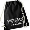 Huuraa Turnbeutel Wendland verliebt 12 Liter Black Produktbild-Vorschau 1
