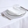 HOMESCAPES Bavlněné látkové ubrousky, sada 4 kusů, bílé Náhled obrázku produktu 2