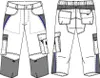 beb HANDWERK Herren Piratenhose Polyestermix Grün/Schwarz Produktbild-Vorschau 2