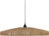 A hanging pendant lamp with a woven jute shade. Podgląd zdjęcia produktu
