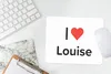 MuchoWow® Mauspad Mousepad Ich liebe - Louise - Mädchen Produktbild-Vorschau 5