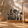 UNUS Deko Aufsteller Silhouette Blumen aus Metall und Produktbild-Vorschau 2